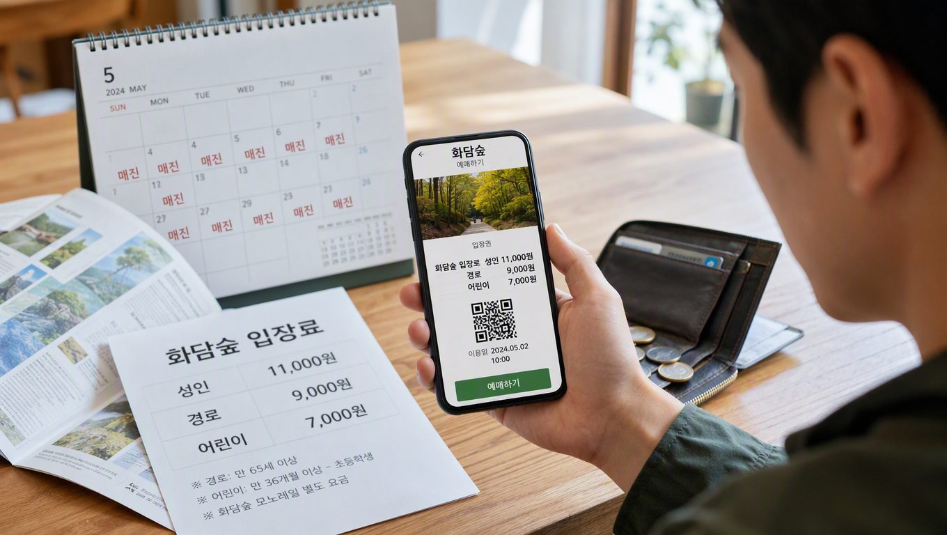 화담숲 입장료 예약과 입장 규정 확인하기