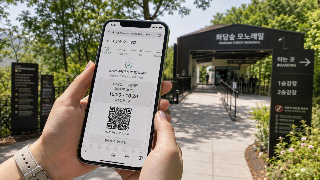 화담숲 모노레일 예약 방법과 탑승 정보