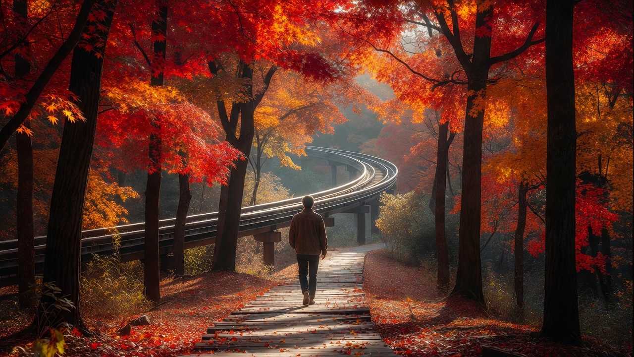 화담숲 단풍 시기와 모노레일·도보 코스 소요시간