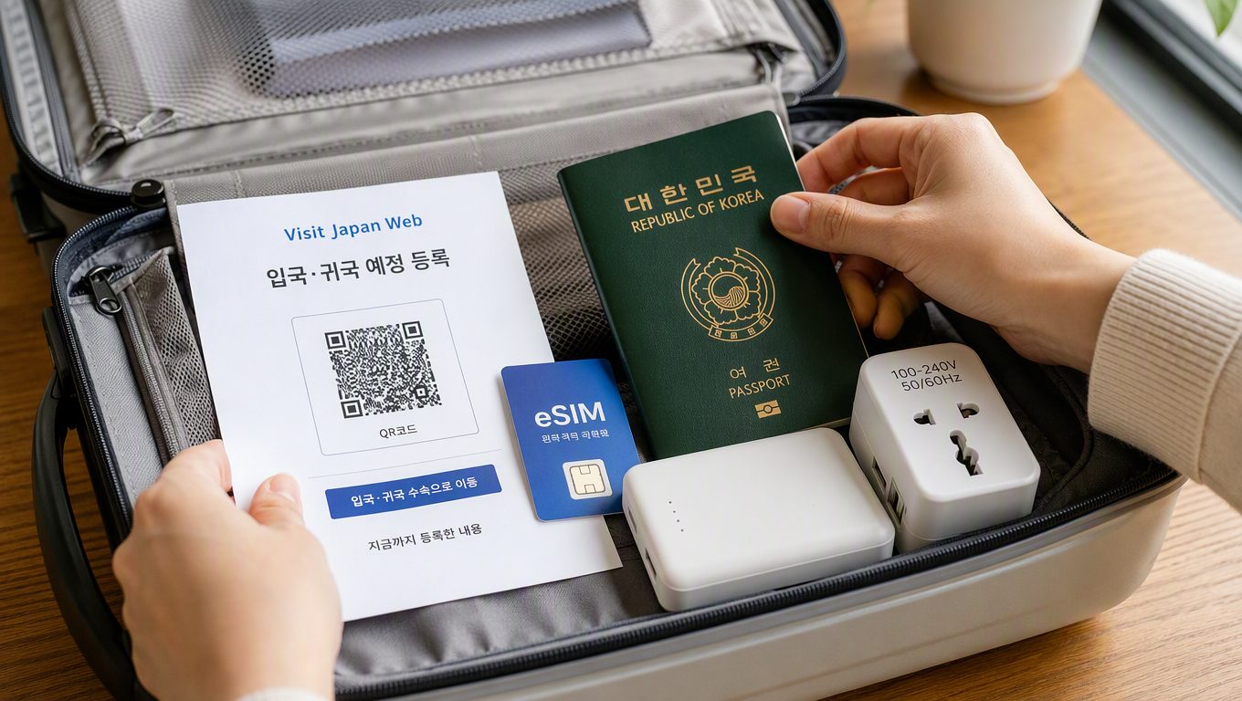 일본여행 준비물은 어떻게 챙겨야 하나요?